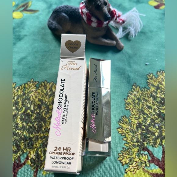 NWT Too Faced Melted Chocolate Liquid Matte Eyeshadow COCOA CREAM - Picture 2 of 3